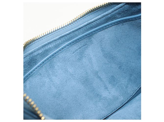 Céline Borsa a tracolla Celine in pelle blu - vista 4