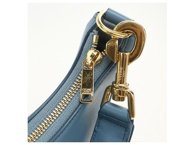 Céline Borsa a tracolla Celine in pelle blu - vista 7