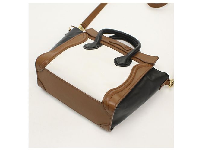 Luggage Céline Borsa a mano Celine in pelle marrone - vista 2
