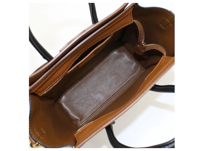 Luggage Céline Borsa a mano Celine in pelle marrone - vista 3