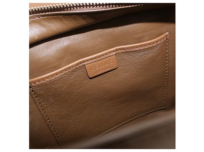 Luggage Céline Borsa a mano Celine in pelle marrone - vista 4
