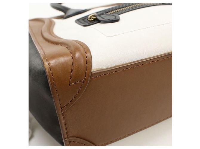 Luggage Céline Borsa a mano Celine in pelle marrone - vista 6
