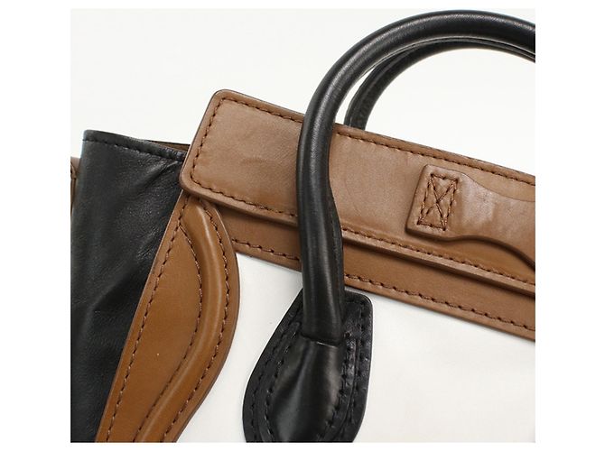 Luggage Céline Borsa a mano Celine in pelle marrone - vista 9