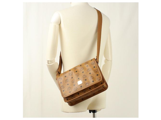 Sac à bandoulière MCM pour homme, marron - vue 10