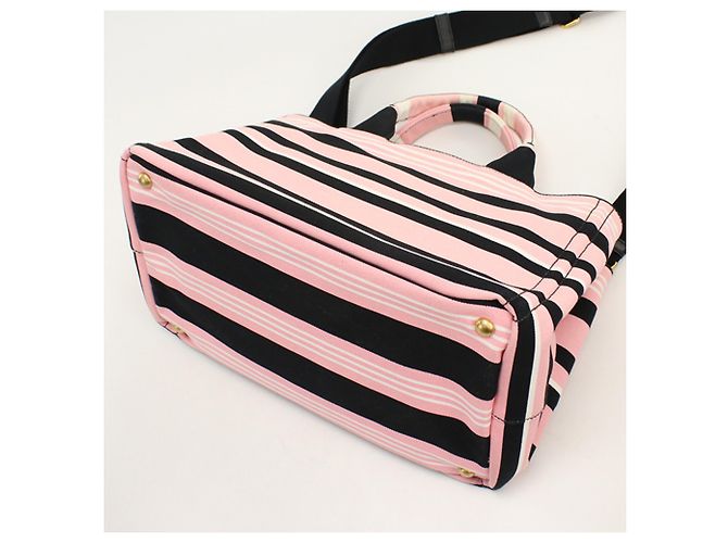 Saco Tote Prada B1877B rosa em lona - vista 2