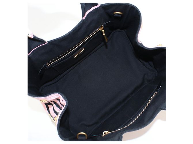 Saco Tote Prada B1877B rosa em lona - vista 3