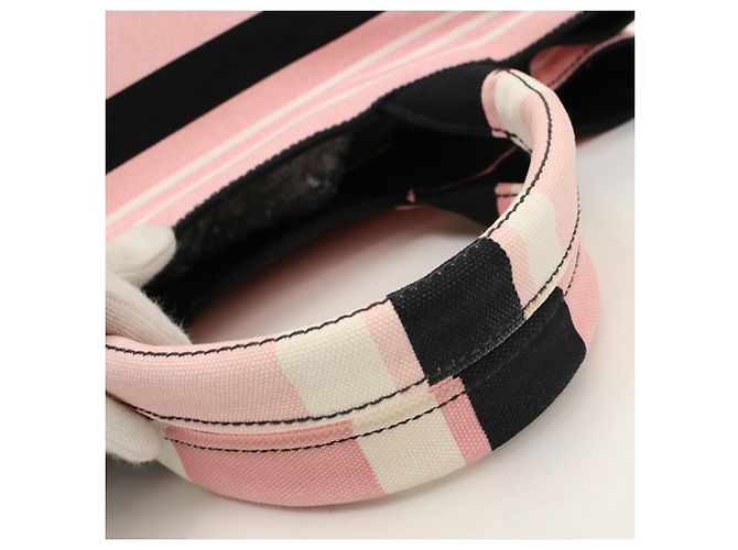Saco Tote Prada B1877B rosa em lona - vista 6
