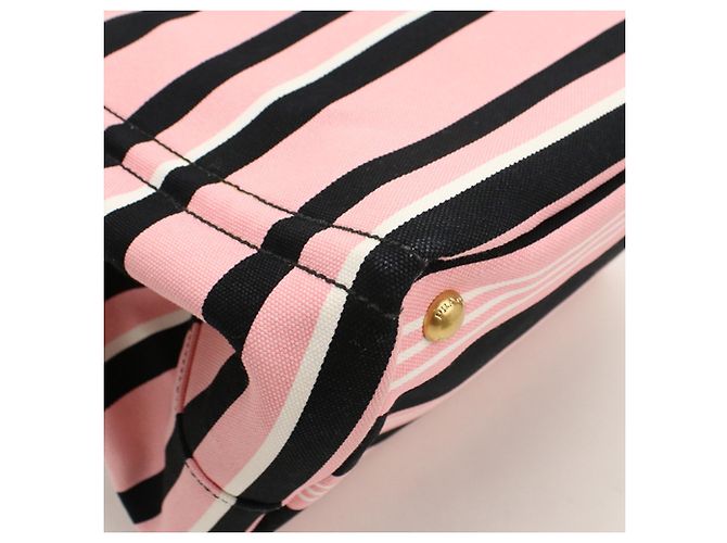 Saco Tote Prada B1877B rosa em lona - vista 7