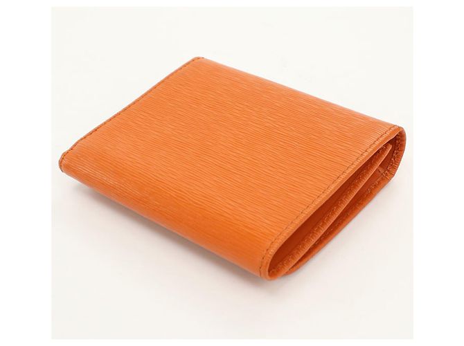 Carteira Prada Tri-fold em Orange - vista 2