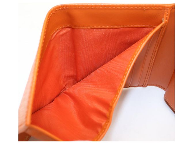 Carteira Prada Tri-fold em Orange - vista 4