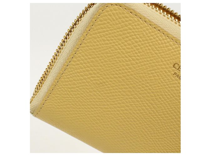 Céline Celine Yellow Bi-fold Wallet - view 10