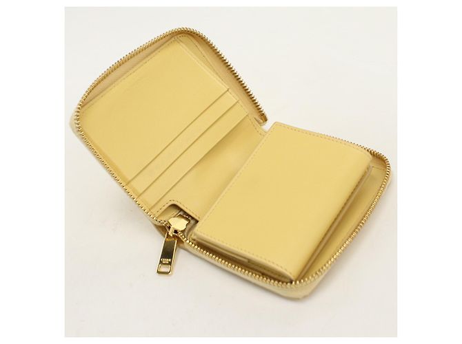 Céline Celine Yellow Bi-fold Wallet - view 3