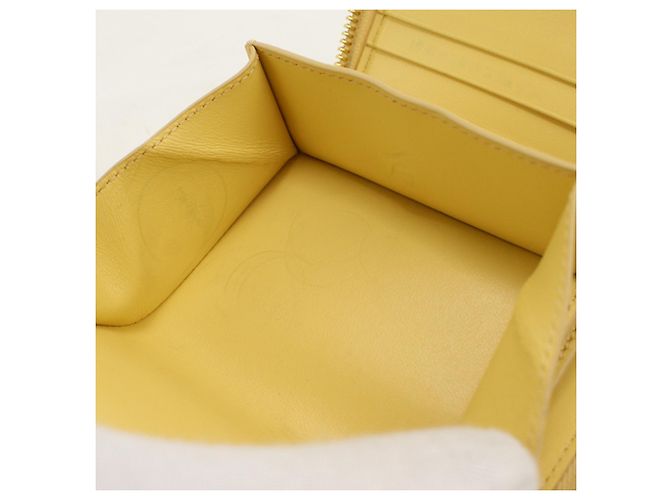 Céline Celine Yellow Bi-fold Wallet - view 5