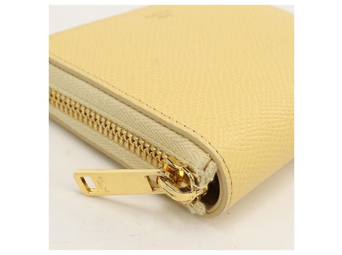 Céline Celine Yellow Bi-fold Wallet - view 8