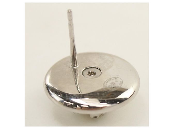 Pendientes de botón Chanel Silver - vista 2