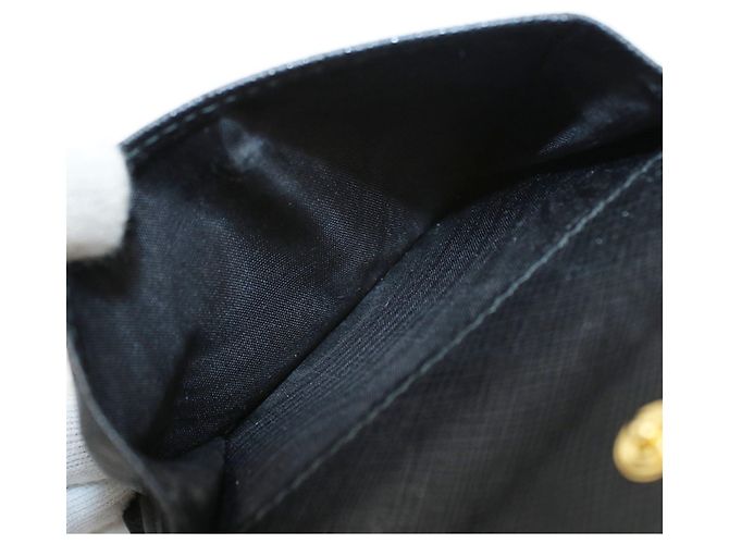 Saffiano Carteira Bi-Fold Prada em couro de bezerro preto - vista 5