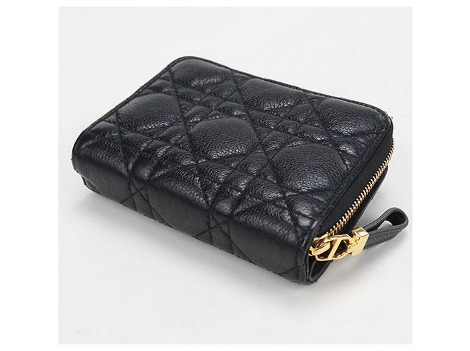 Christian Dior Bi-fold Wallet in Black Leather - view 2