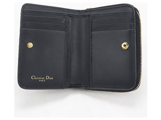 Christian Dior Bi-fold Wallet in Black Leather - view 3