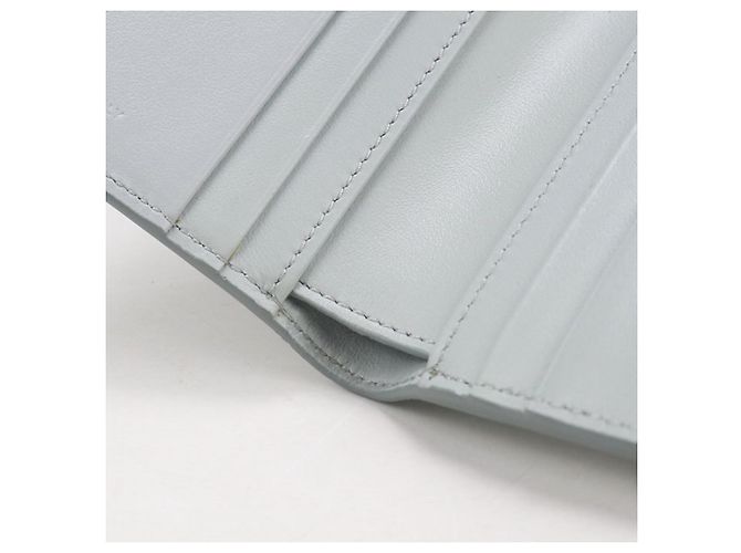 Céline Portafoglio bi-fold in pelle blu Celine - vista 7