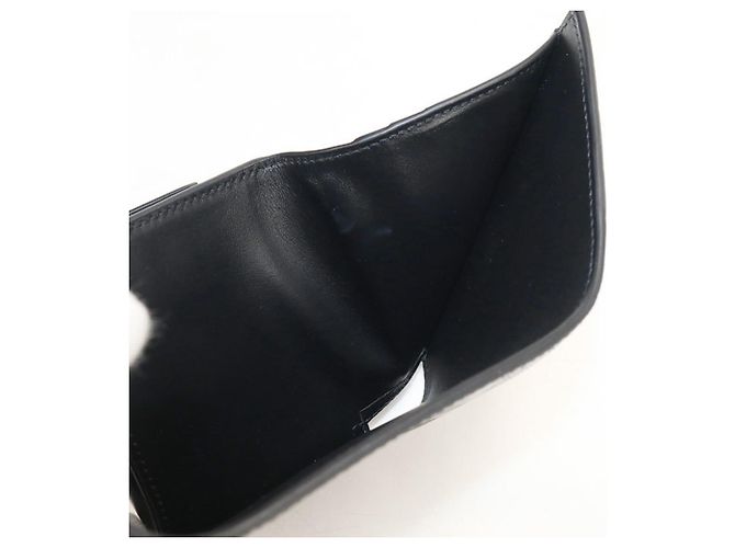 Triomphe Céline Portafoglio Tri-fold Celine in pelle nera - vista 6