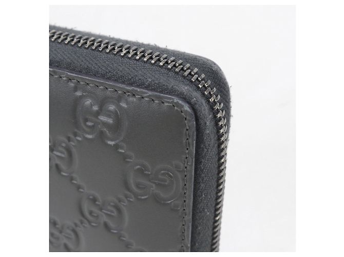 Gucci Gray Leather Long Wallet - view 6