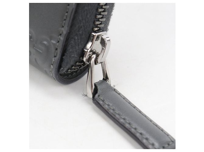 Gucci Gray Leather Long Wallet - view 7