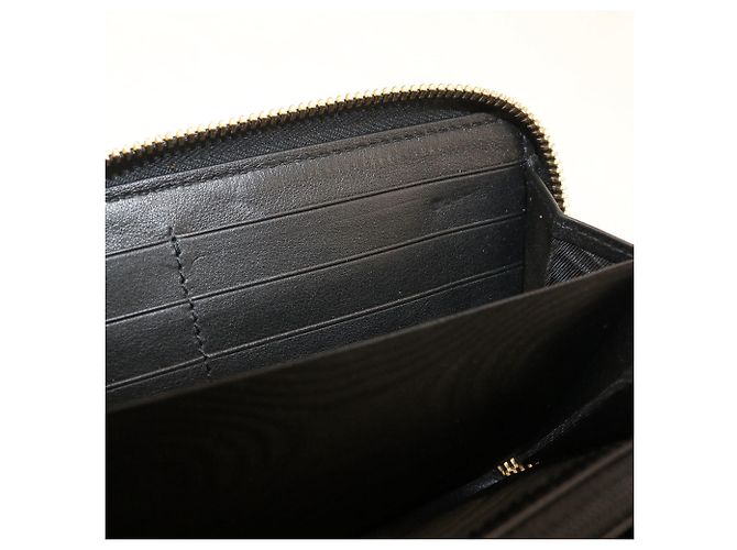 Gucci Black Leather Long Wallet - view 4