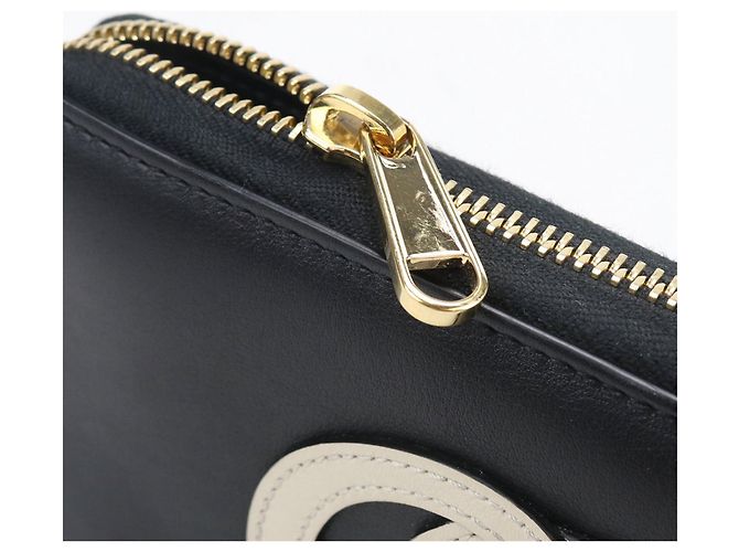 Gucci Black Leather Long Wallet - view 6