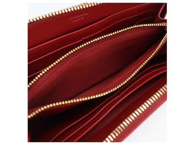 Saffiano Carteira longa Prada em couro vermelho - vista 4