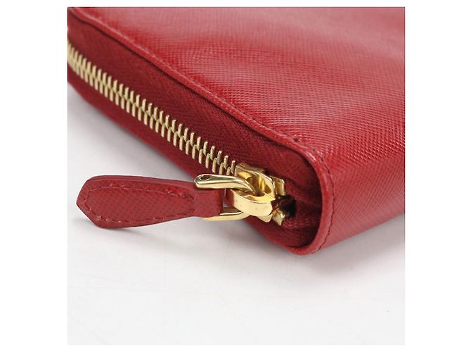 Saffiano Carteira longa Prada em couro vermelho - vista 6