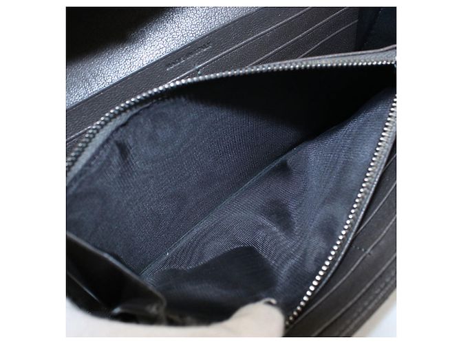 Autre Marque Portafoglio lungo bi-fold Saint Laurent Grigio - vista 4