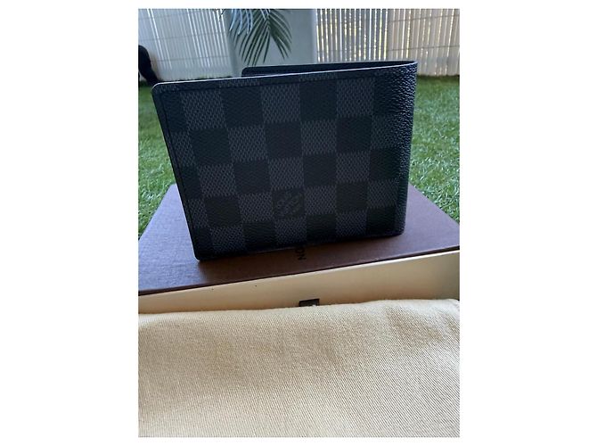 Louis Vuitton Portafoglio Multiple in tela Damier Graphite - vista 15