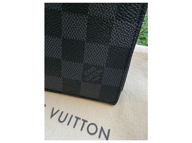 Louis Vuitton Portafoglio Multiple in tela Damier Graphite - vista 7