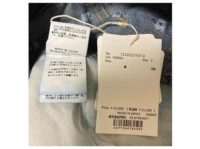 Autre Marque Pantalones de denim Pin Dot Hole ETRE TOKYO - vista 5