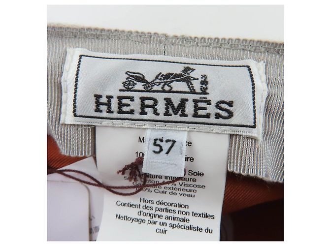 Hermès Casquette Deauville Serie Metal Cashmere Cap 57 - vista 10