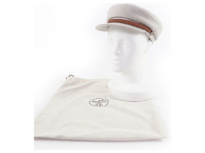 Hermès Casquette Deauville Serie Metal Cashmere Cap 57 - vista 2