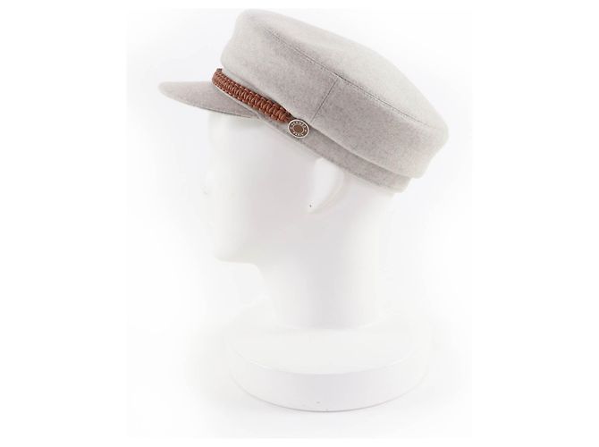 Hermès Casquette Deauville Serie Metal Cashmere Cap 57 - vista 4