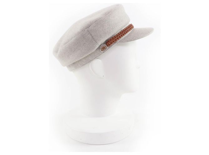 Hermès Casquette Deauville Serie Metal Cashmere Cap 57 - vista 6