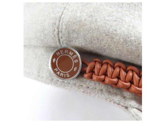 Hermès Casquette Deauville Serie Metal Cashmere Cap 57 - vista 8