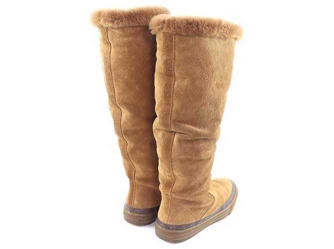 Louis Vuitton Snowball Mouton Kniehohe Stiefel - Ansicht 2