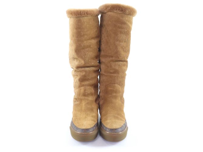 Louis Vuitton Snowball Mouton Kniehohe Stiefel - Ansicht 3
