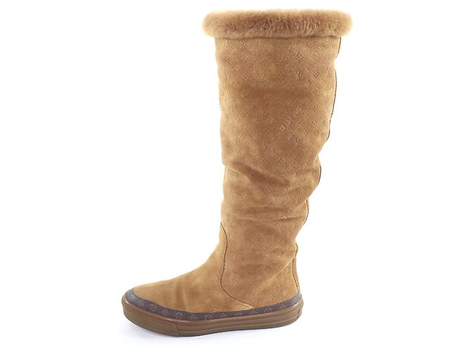 Louis Vuitton Snowball Mouton Kniehohe Stiefel - Ansicht 4