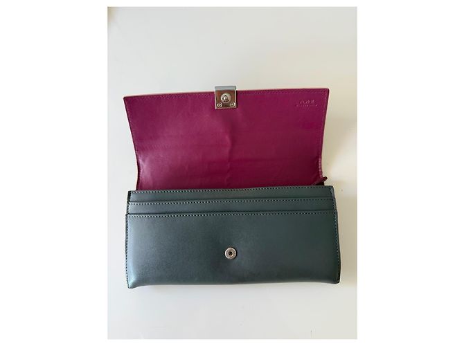 Cartera Fendi Nuvola de cuero gris - vista 2