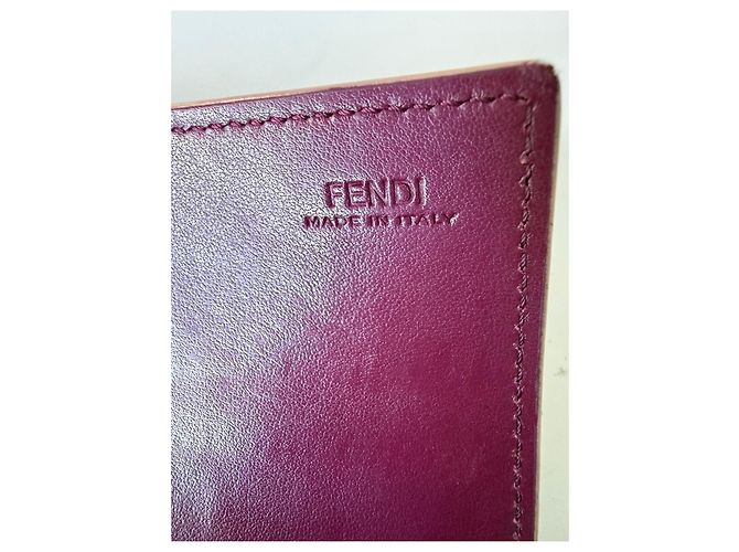 Cartera Fendi Nuvola de cuero gris - vista 3