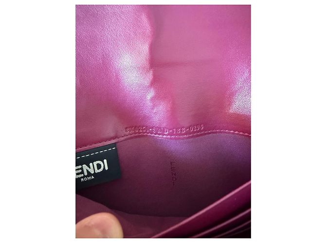 Cartera Fendi Nuvola de cuero gris - vista 4