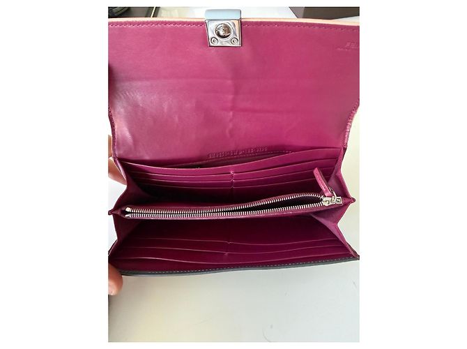 Cartera Fendi Nuvola de cuero gris - vista 5