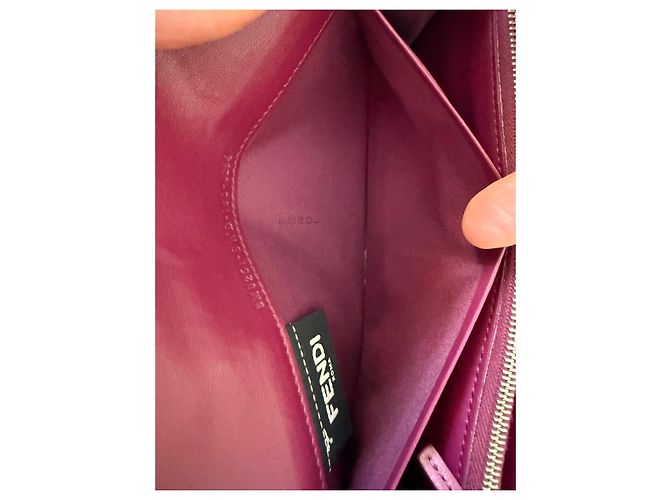 Cartera Fendi Nuvola de cuero gris - vista 8