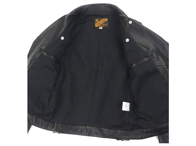 Autre Marque Giacca Y'2 LEATHER in doppia pelle di vacchetta oliata Steer - vista 4
