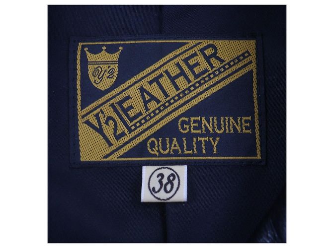 Autre Marque Giacca Y'2 LEATHER in doppia pelle di vacchetta oliata Steer - vista 9
