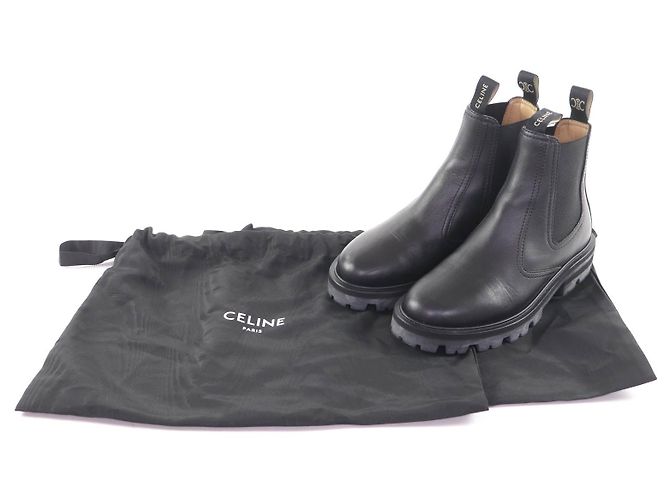 Céline Bottes Chelsea CELINE Margaret en cuir - vue 2